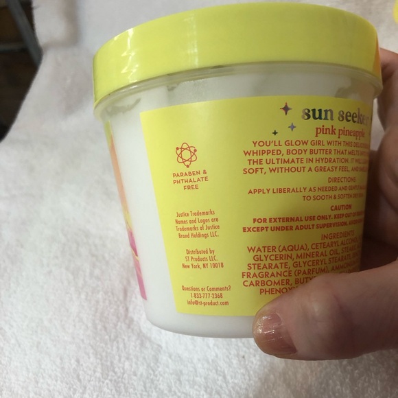 Justice Sun Seeker pink pineapple sugar scrub sorbet body scrub shea body butter - Picture 12 of 12